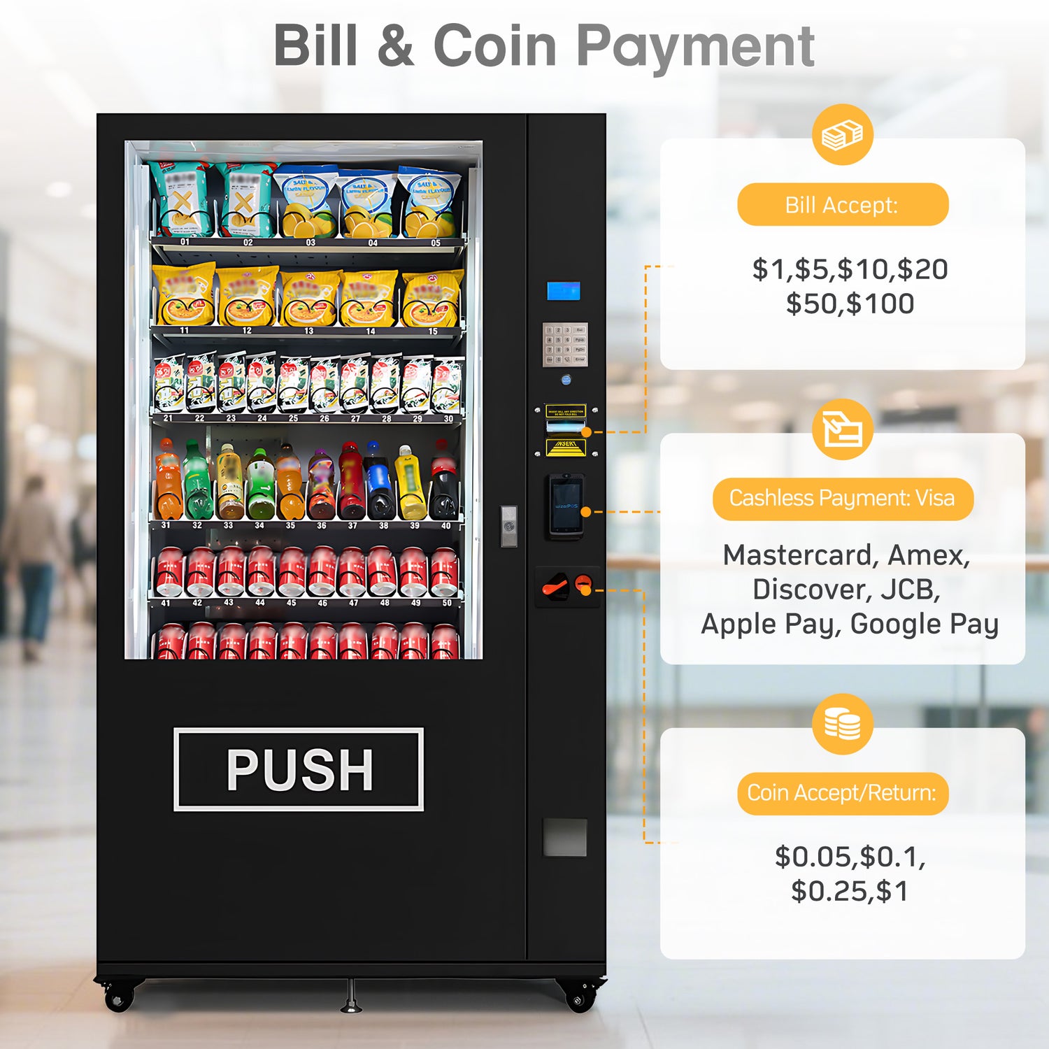Kolvending Multi-Product Vending Solution | High Capacity + Snacks, Drinks, and More
