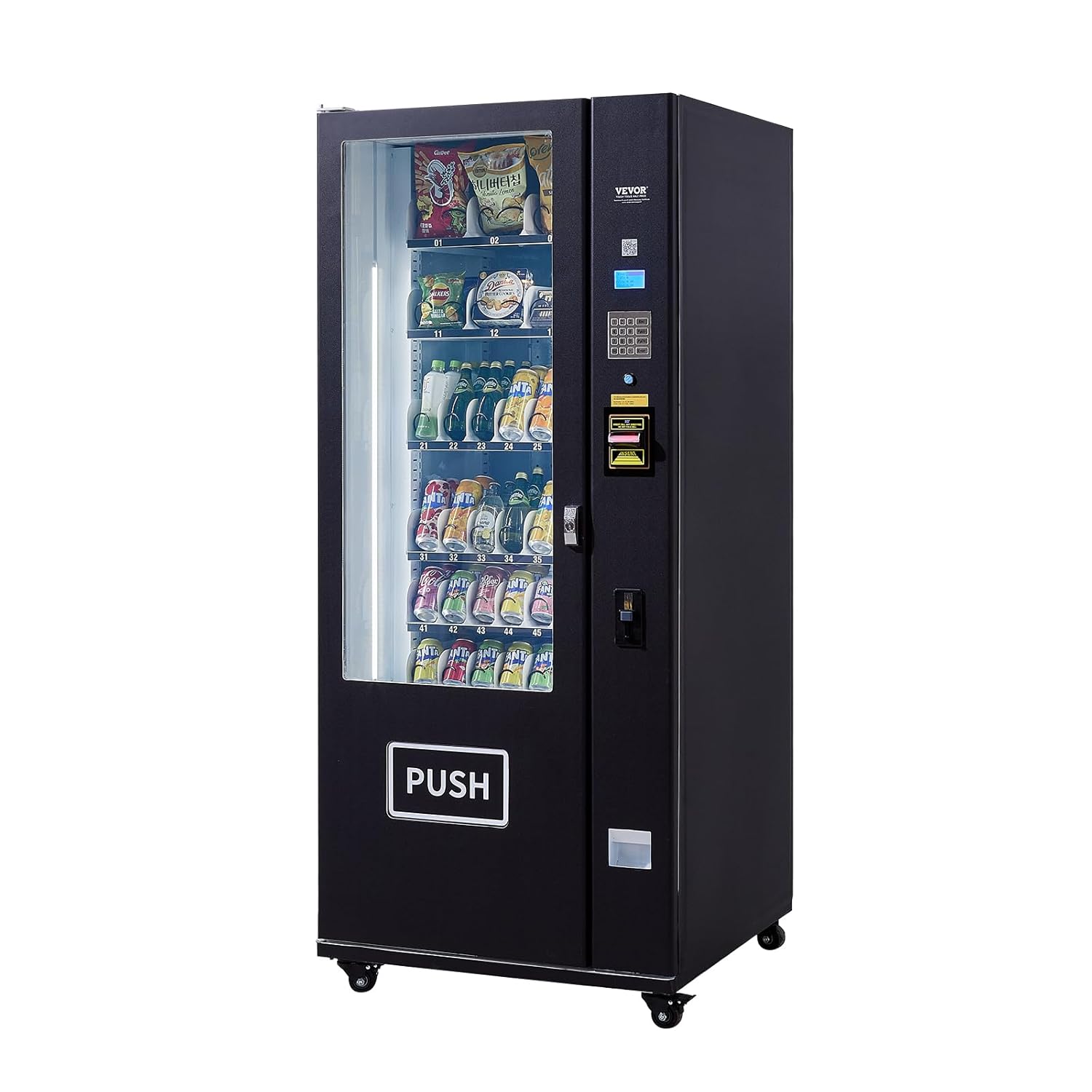 KOLVENDING Refrigerated Combo Vending Machine – 36 Slots Snack & Drink Vending Solution for Commercial Use