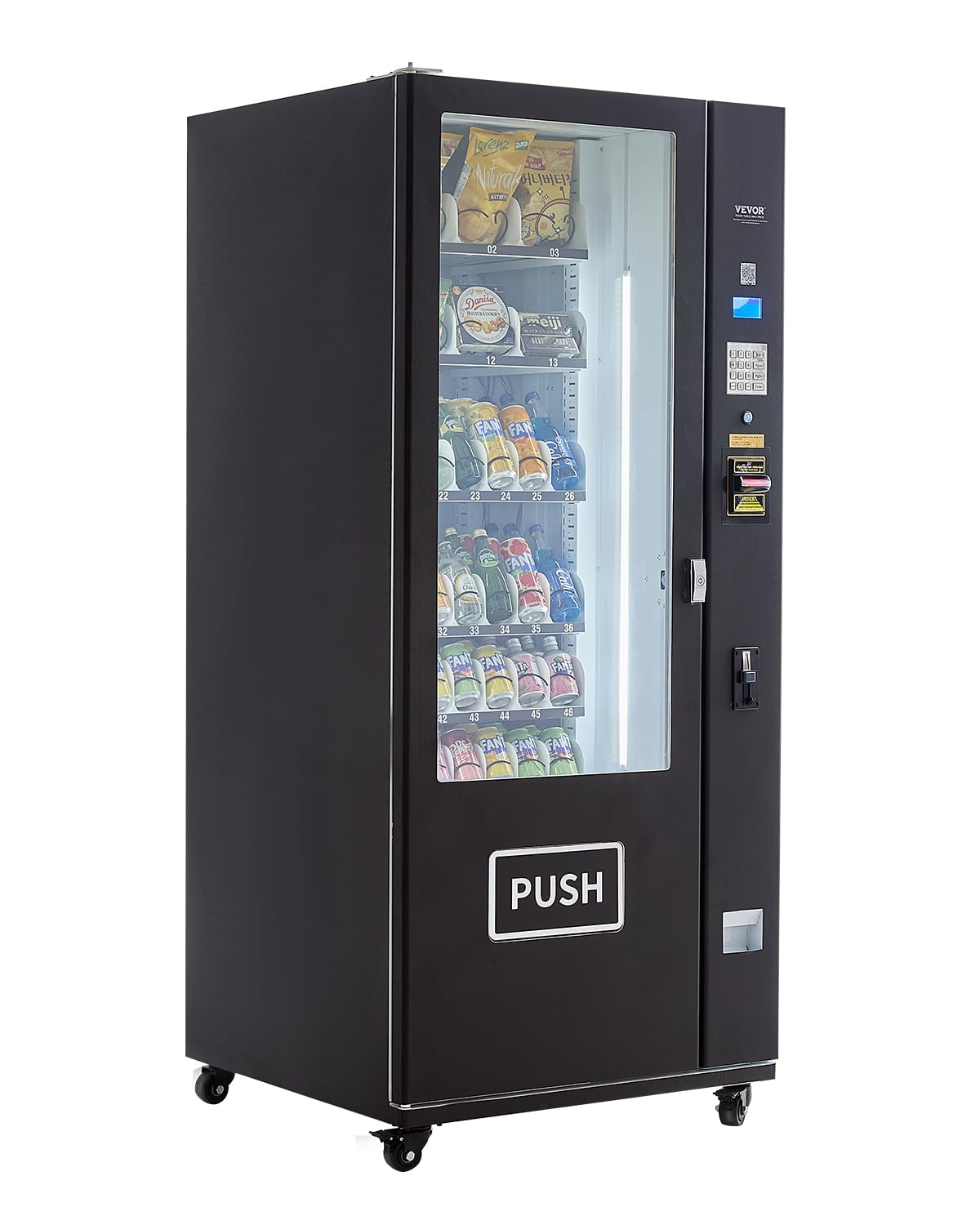 KOLVENDING Refrigerated Combo Vending Machine – 36 Slots Snack & Drink Vending Solution for Commercial Use