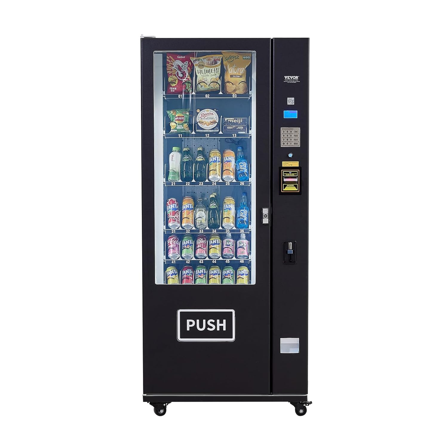 KOLVENDING Refrigerated Combo Vending Machine – 36 Slots Snack & Drink Vending Solution for Commercial Use
